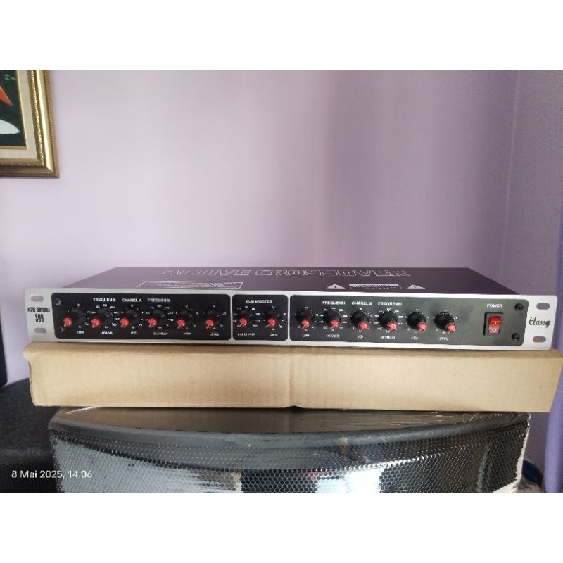 Crossover Aktif 4 way profesional audio low mid high subwoofer 4way active crossover