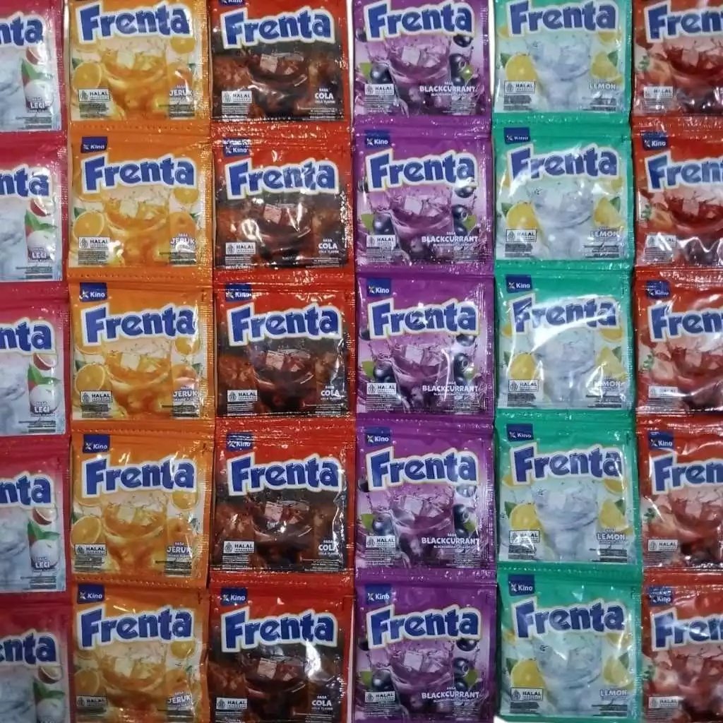 Frenta semua Varian 1 Renceng - 10pcs Segar sari susu soda serbuk bubuk aneka rasa minuman dingin Te