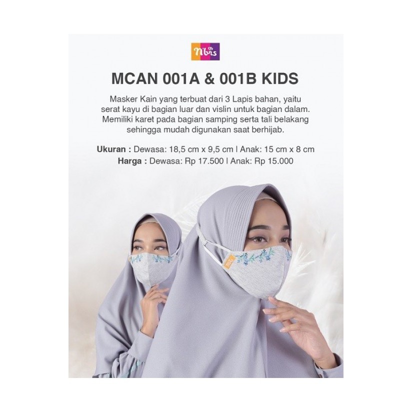 NIBRAS MASKER MCAN 001A Dewasa
