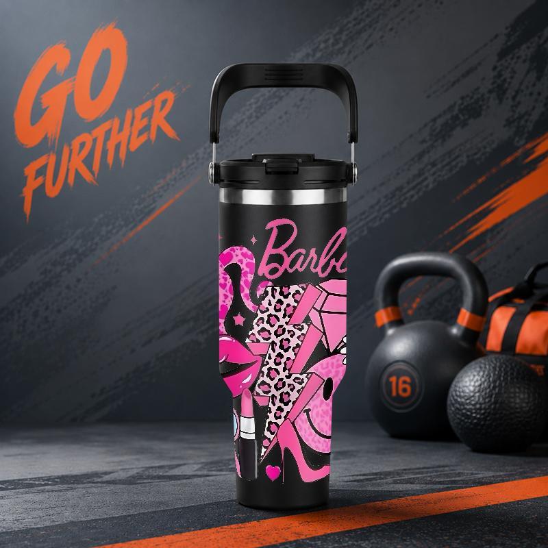 Tumbler Gadis Kecil Botol Minum Aesthetic Stainless Steel Tumblr CUP 1200 ML Termos Coffee Tahan Din