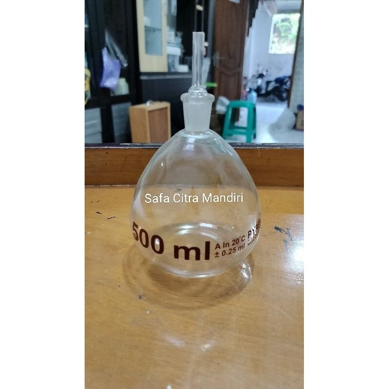 Picnometer 500ml Pyrex / Piknometer 500ml Pyrex