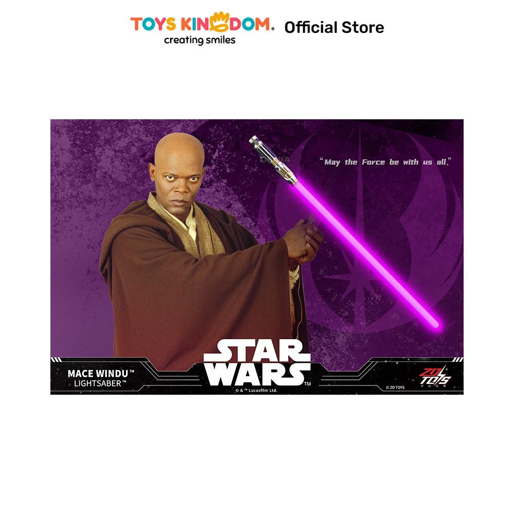 Toys Kingdom Top Gear Zd Star Wars Lightsaber Mace Windu - Ungu Mainan Pedang Laser Weapon Toys Kole