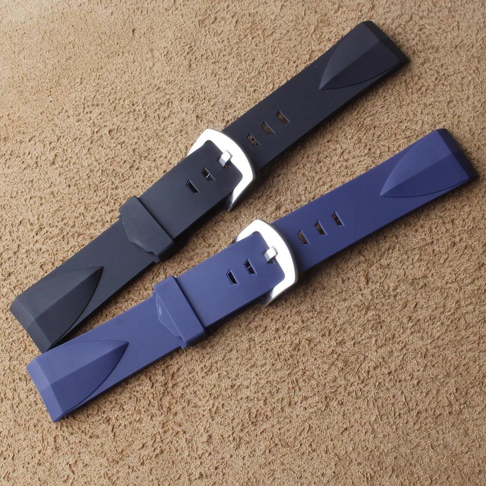22mm 24mm Silicone Watchband Rubber Sport Watch Strap Bracelet For Corum Admirals Cup Rubber Silicon