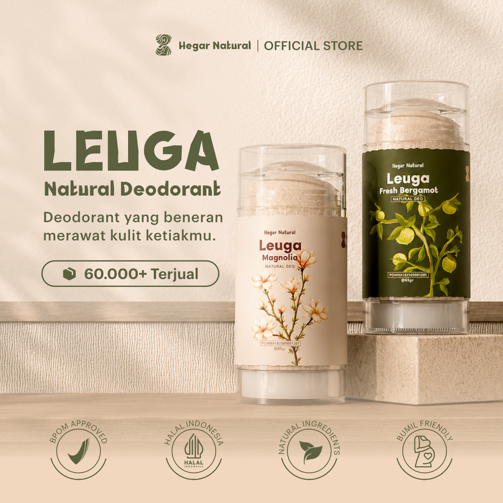Hegar Natural - Deodorant Leuga | Deodoran Bumil Busui Kulit Sensitif
