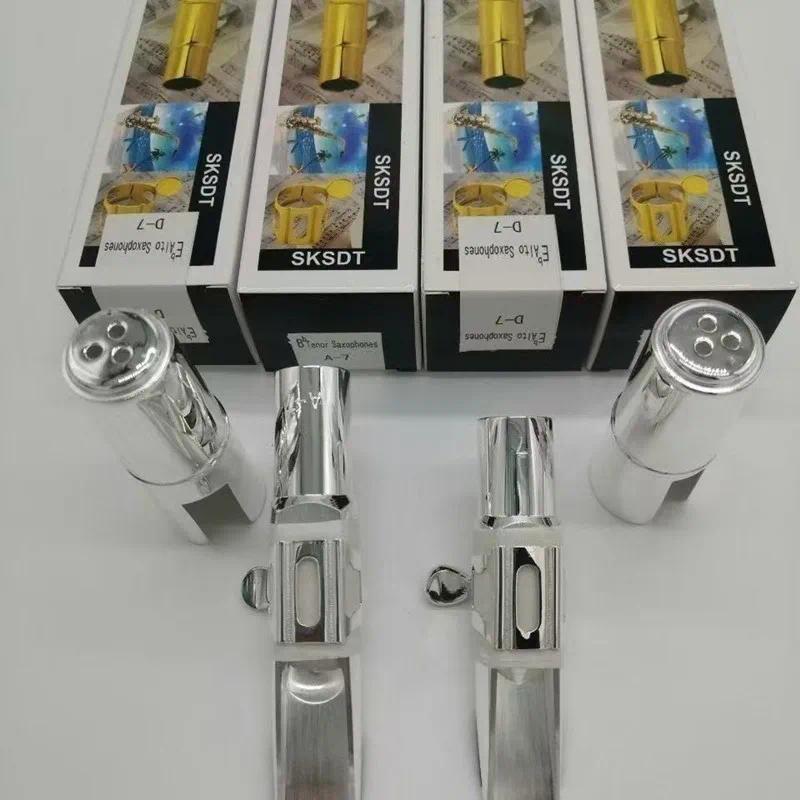 USA Beechler Metal Saxophone Mouthpiece, Alto, Soprano, Tenor, Tip Opening 5678, Gold & Silver Finis