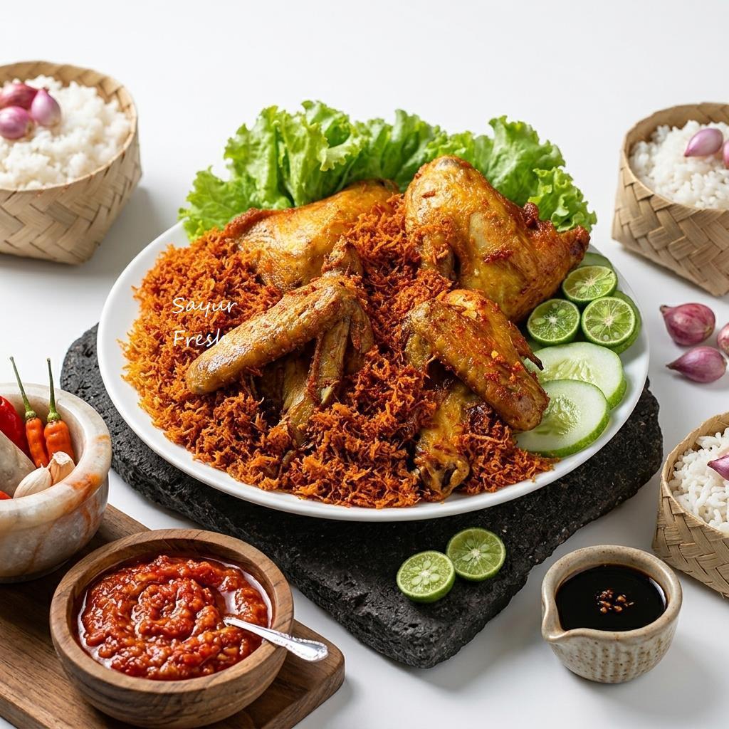 Ayam Goreng Serundeng Ayam Ungkep Serundeng