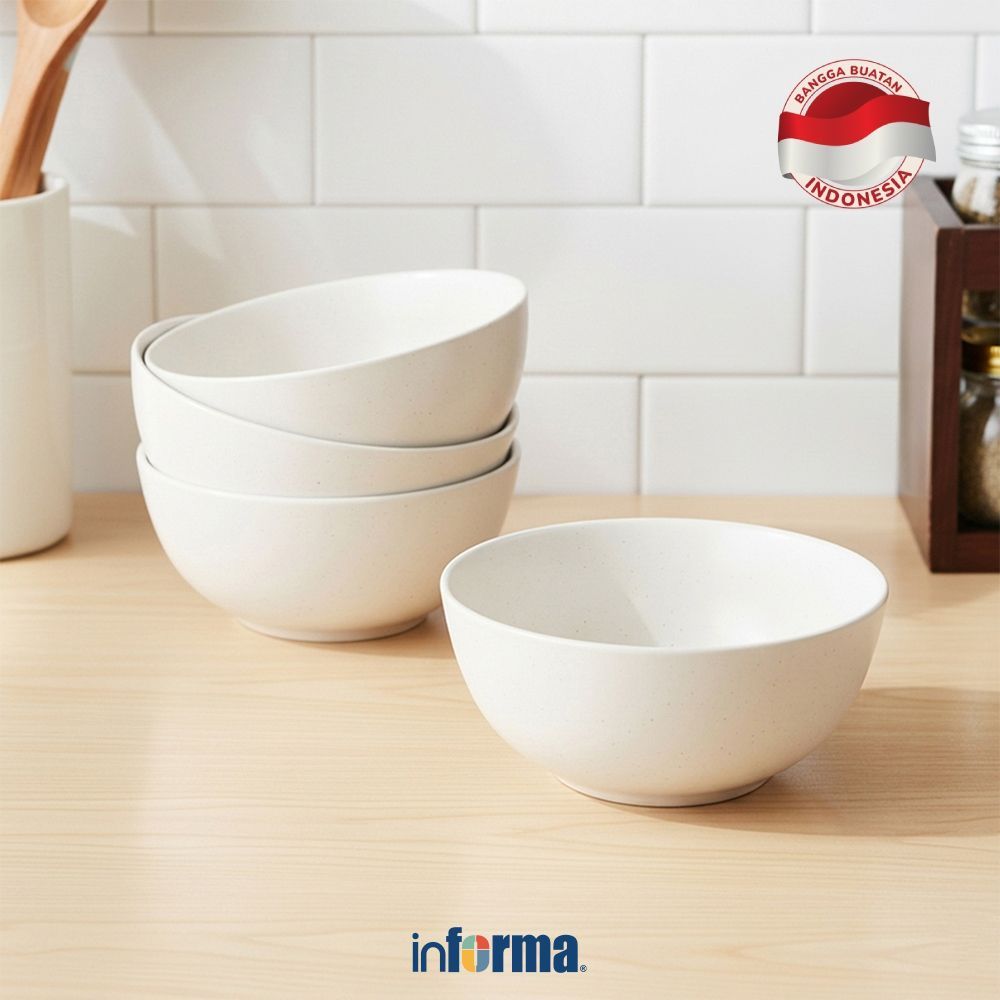 Informa Appetite Oliver Mangkuk Saji 15 cm Set 4 pcs Serving Bowl Food Serving Bowl Wadah Hidang Man