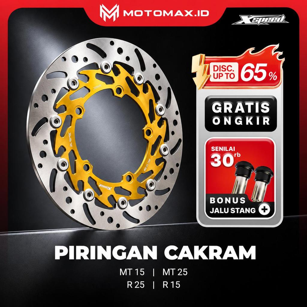 PIRINGAN DEPAN CAKRAM XSPEED 320MM - DISC BRAKE Yamaha R15 / R25 / MT-25 / MT-15 / Xabre 150, XSPEED