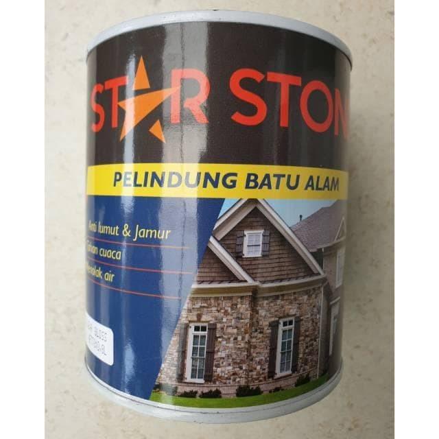CAT PELAPIS BATU ALAM PROPAN STAR STONE CLEAR BLACK GLOSS DOFF 1 kg - clear gloss
