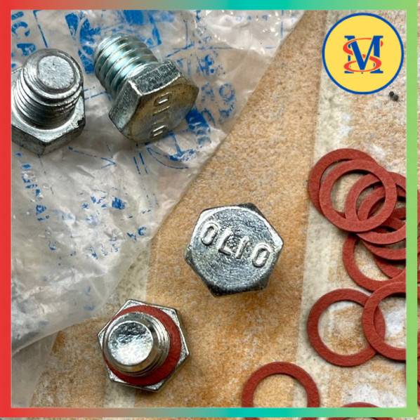 Baut Tap Oli Mesin OLIO + Packing Set Vespa Sprint Super VBB Excel Exclusive Strada