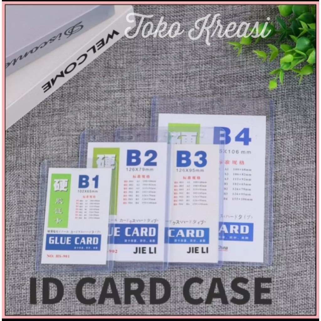 (Per pcs) ID Card Case / Plastik Kartu Identitas Panitia / Plastik Mika ID Card / Card Case Mika B1 
