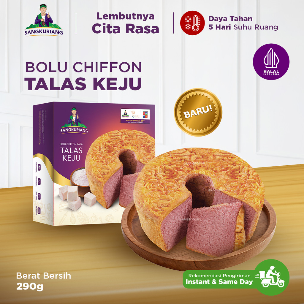 Bolu Chiffon Talas Keju By Lapis Bogor Sangkuriang