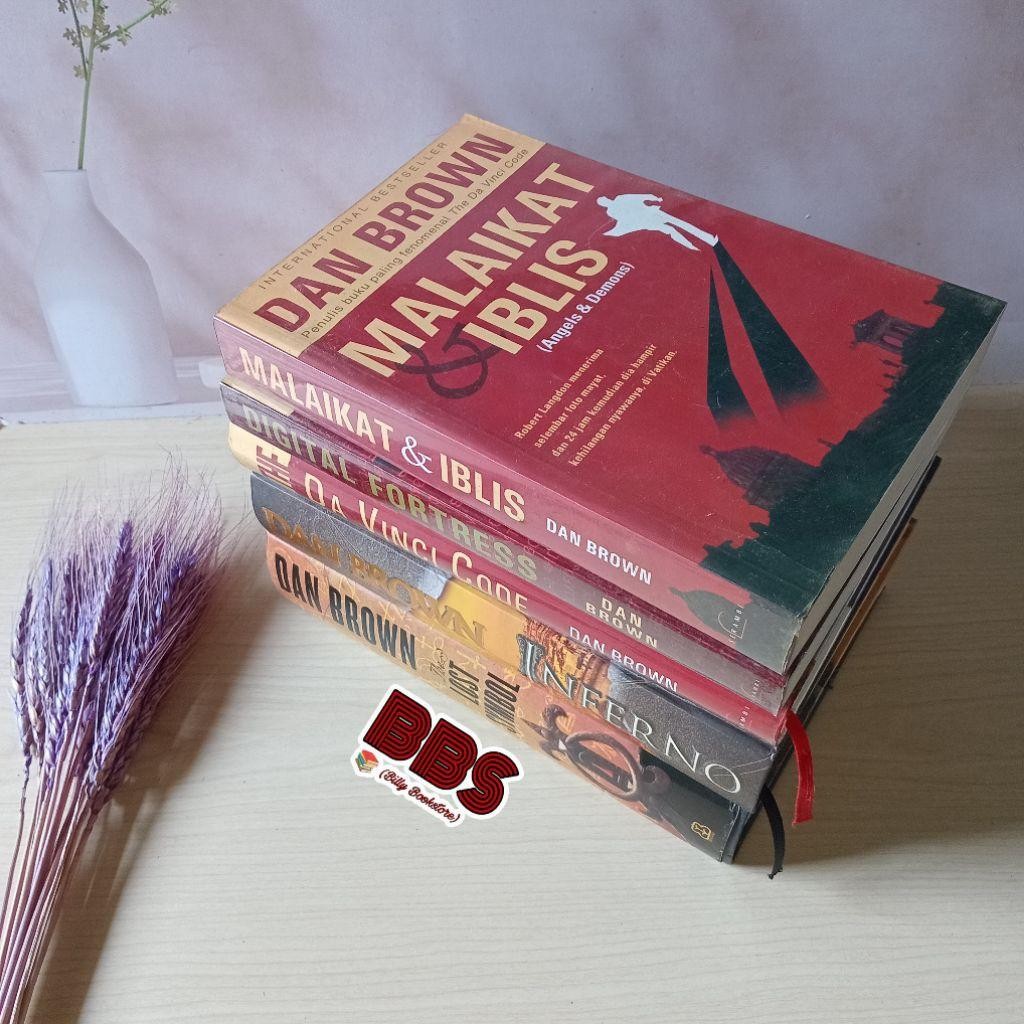 Sepaket 5 Buku Dan Brown - Original Preloved