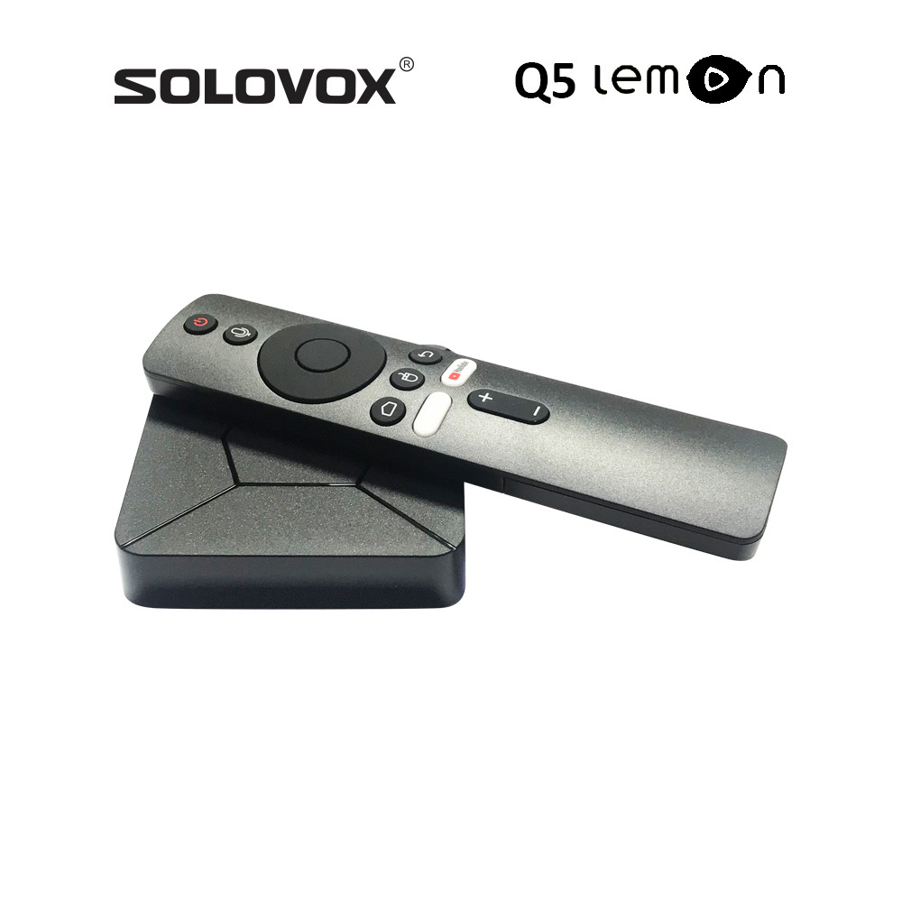 SOLOVOX Q5 Lemon TV Internet3 Android 10 Smart TV Box H313 4K WiFi Bluetooth Voice Control YouTube X