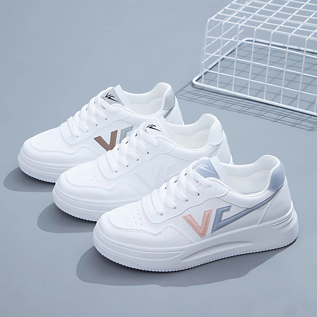 GOLIASPOTSHOP  sepatu wanita sneakers sport shoes putih spatu wanita korean style sepatu wanita kore