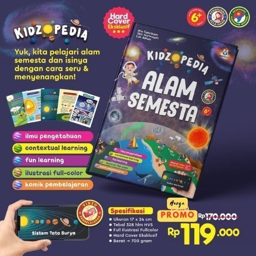 Ziyad books - Buku Kidzopedia alam semesta hewan dan tumbuhan tubuh manusia alam semesta energi