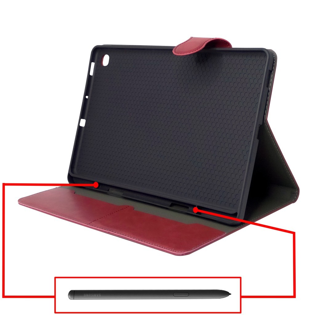 Terlaris CaseDove - Case Flip Tab S6 Lite FS Bluemoon Stylus Slot