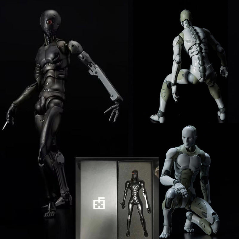 Heavy Industries Synthetic Human Figure 1/6 Scale Black Action Figure Anime Model Movable Joint Doll