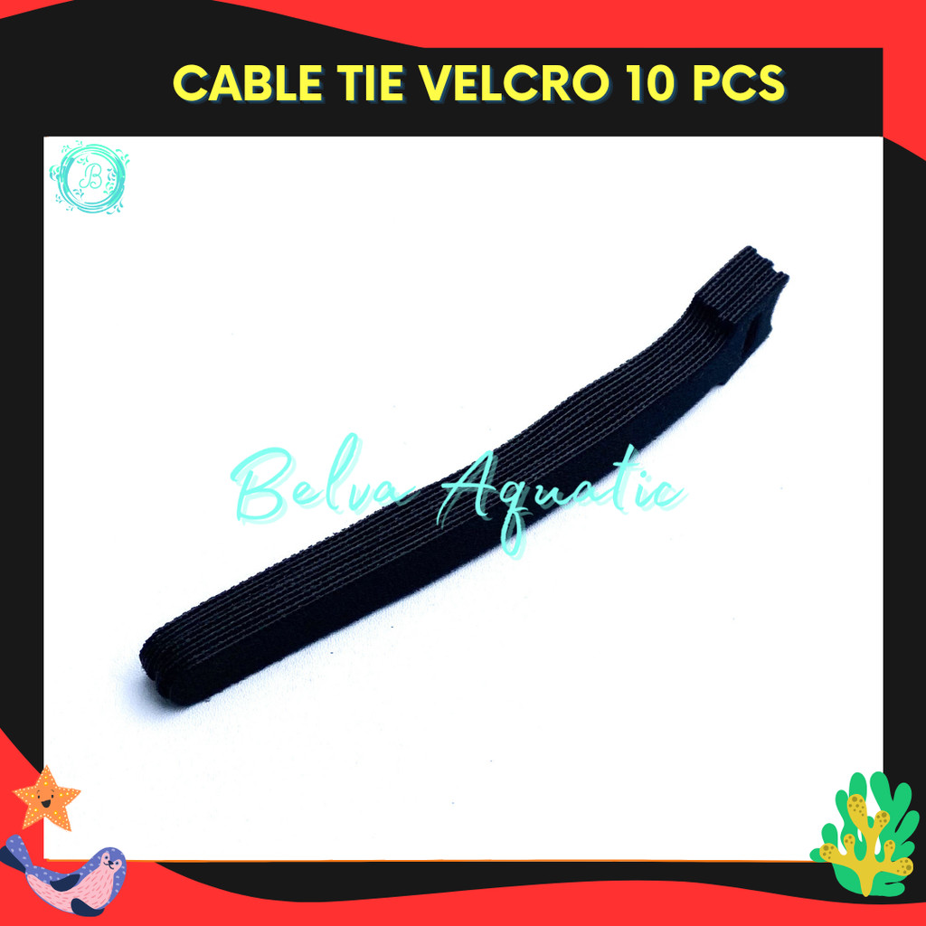 Velcro Buckle Strap Pengikat Kabel Serbaguna Perekat Loop Organizer Velcro Strap Pengikat Loop