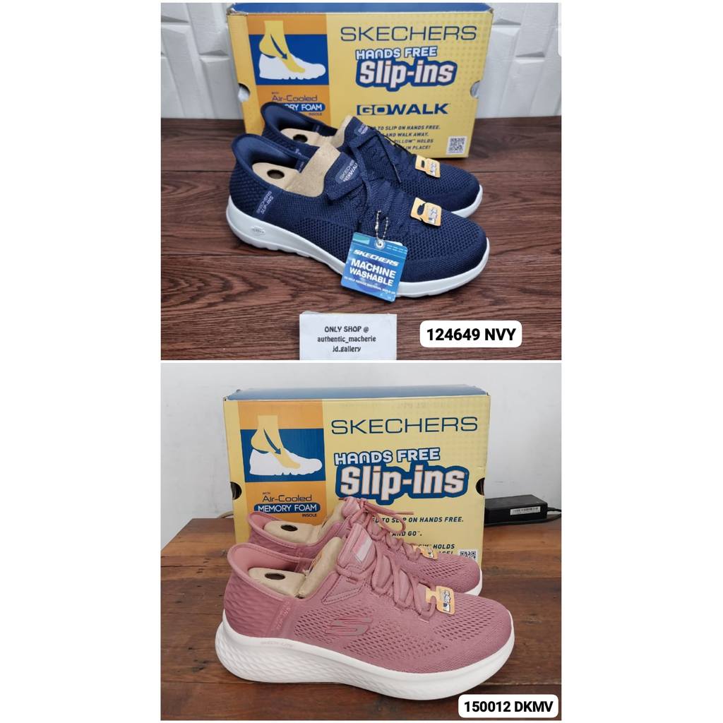 ORIGINAL SALE 70% SEPATU SKECHERS GO WALK JOY ABBY/SKECH LITE PRO 124649 NVY/150012 DKMV WOMEN