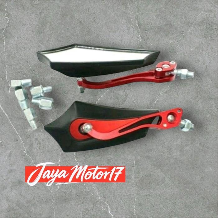 [TURBORIDE] Spion Motor Variasi Spion Koso Model Batman Tangkai Cnc Universal Semua Motor Gold Motor