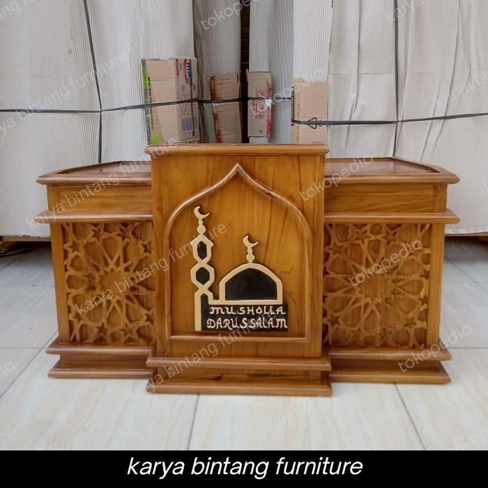 mimbar pendek , mimbar duduk , mimbar ngaji bNs