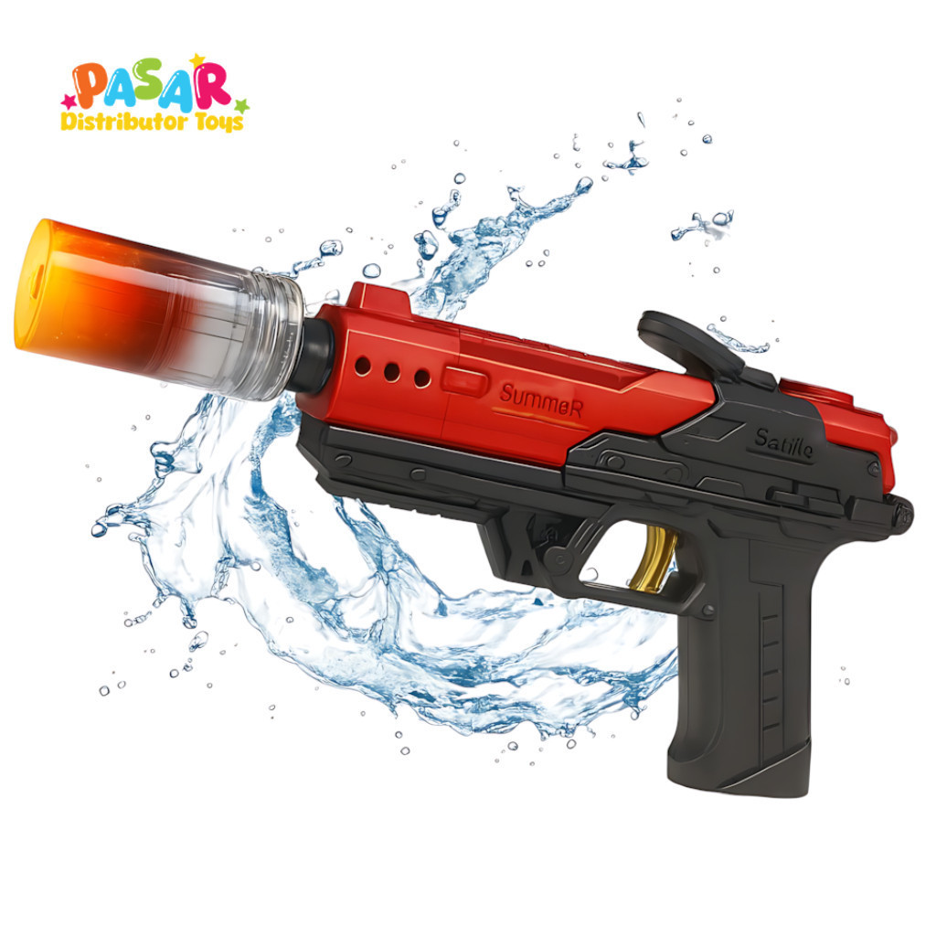 Mainan Anak BTC-1202 SUMMER BATTLE Mainan Tembakan Air Elektrik Summer Satellite Water Gun Otomatis