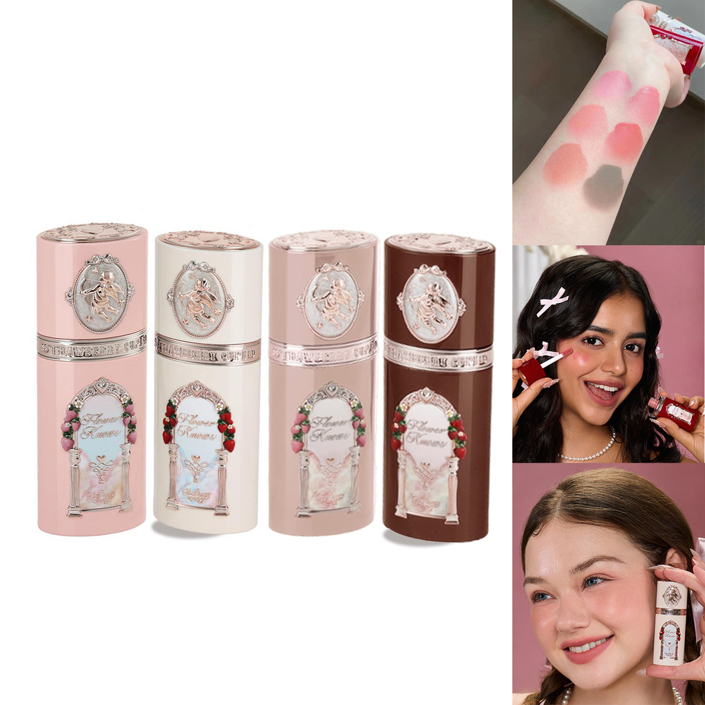 Flower Knows Liquid Blush Dewy Finish Strawberry Cupid Long Lasting Moisturizing Creamy Lightweight 