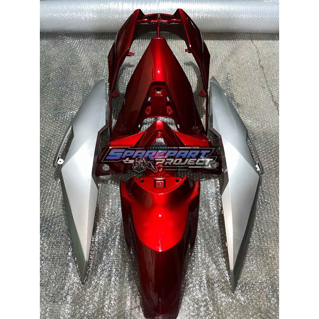 Full Set Body Halus Honda Beat ESP Tahun 2016-2019 Costume Warna Merah Grey Vietnam Style