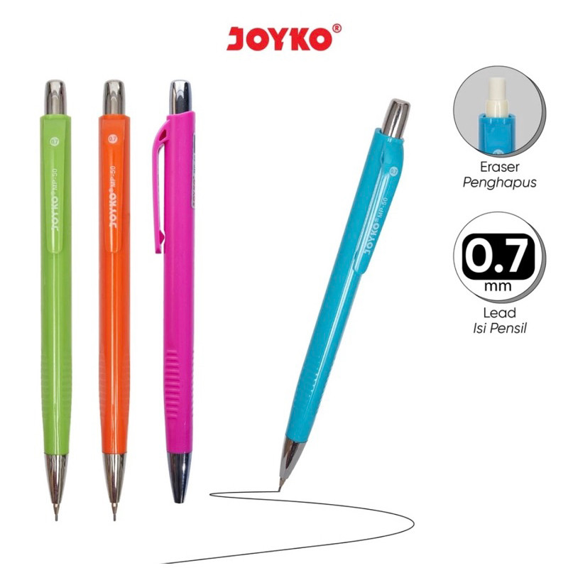 Pensil Mekanik + isi JOYKO / Mechanical Pencil Pensil Mekanik Joyko