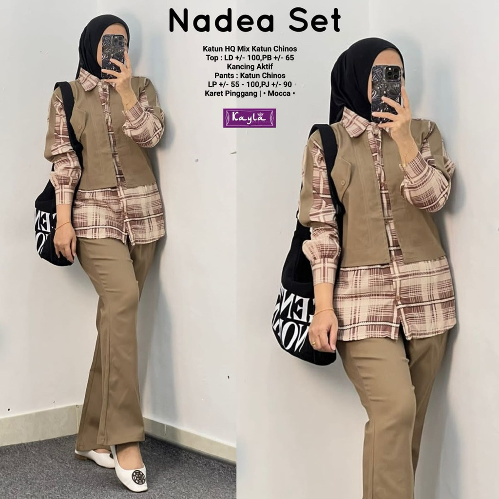 Nadea Set  Kayla Setelan Celana Best Seller alya store