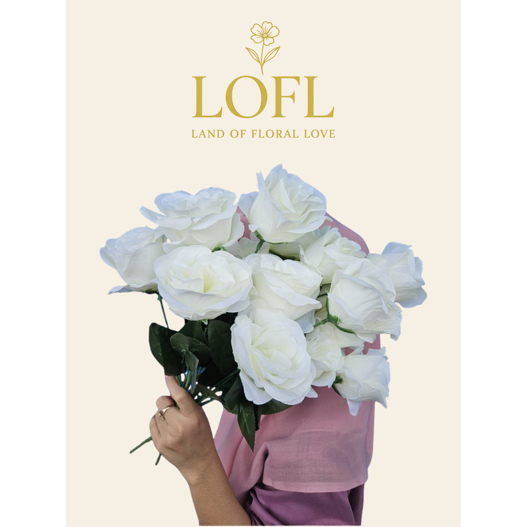 Bunga Mawar Jepang K6 Artificial Import Dekorasi Pernikahan