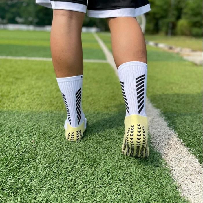 Kaos kaki savior pendek anti slip Futsal Sepakbola - putih baru