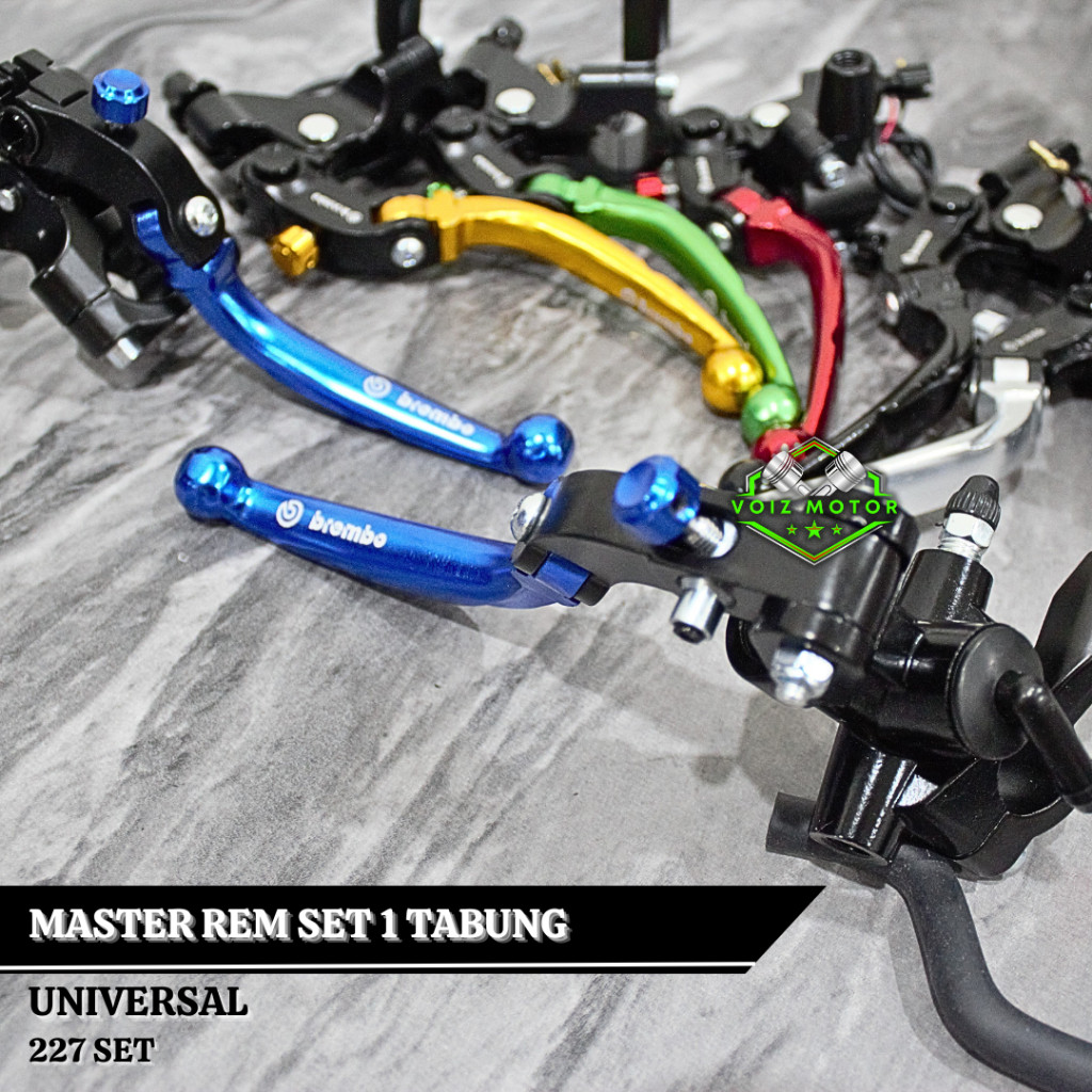 Master Rem Accostato Set Tabung Smoke Master Rem Tabung Kanan Cnc Handle Kiri Kopling / Rem Mio Beat
