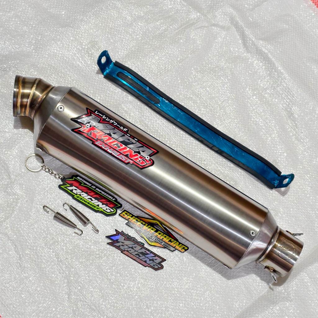 SLINCER KNALPOT RACING MAFIA TYPE OVAL JENONG PANJANG 30CM INLET 50MM