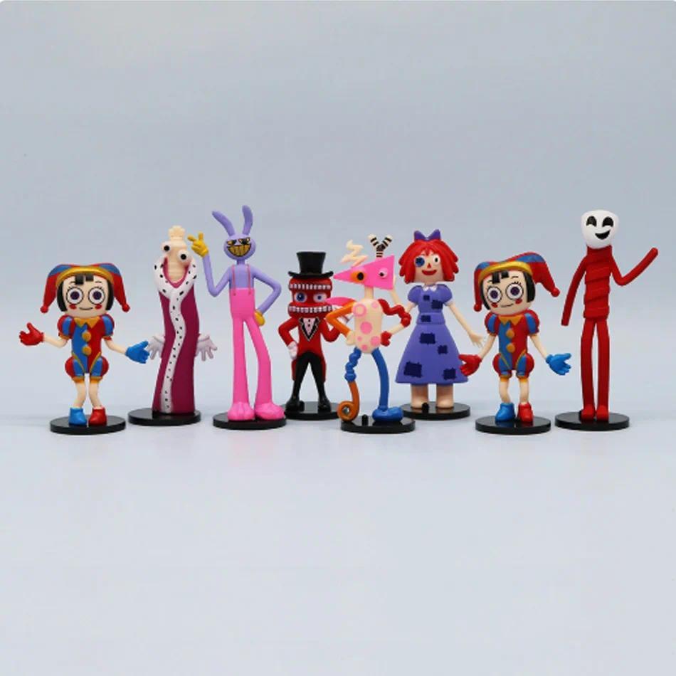 **8pcs/set Amazing Circus gital Anime Figure Ragatha/Jax/Pomni Figure Action Collection PVC Model Do