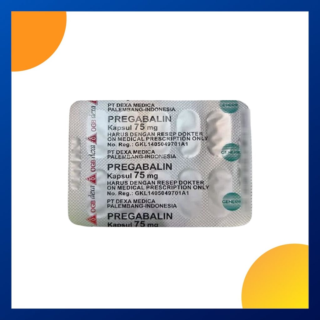 PREGABALIN GENERIK DEXA 75 MG 1 BLISTER @ 10 KAPSUL