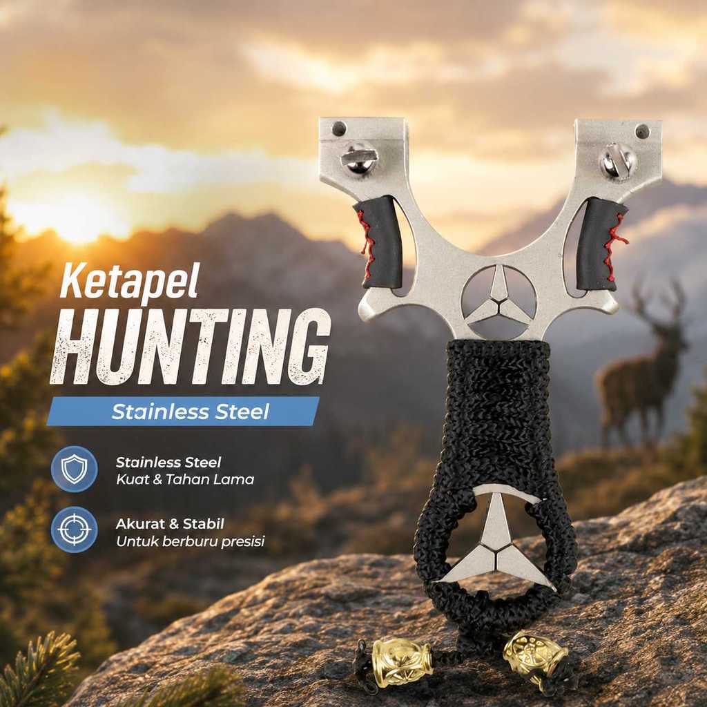 Ketapel Slingshot Hunting Catapult Mercedes - JH8172
