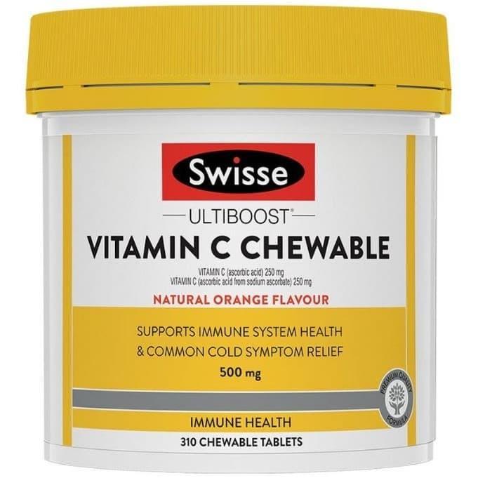 Swisse Vitamin C 500mg 310 Chewable Tablets - Vitamin C Chewable