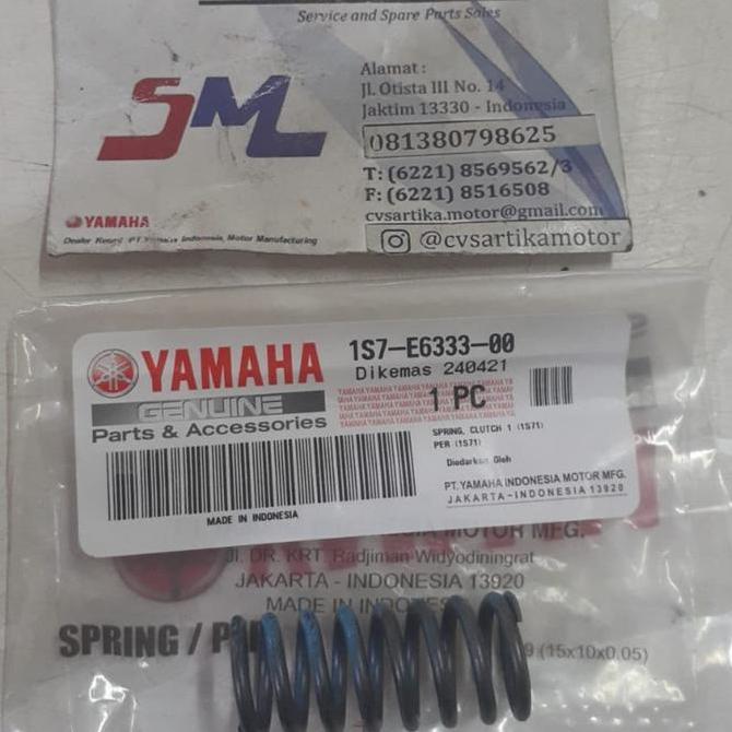 Per Kopling Jupiter Mx / Spring, Clutch 1 (1S71) 1S7-E6333-00