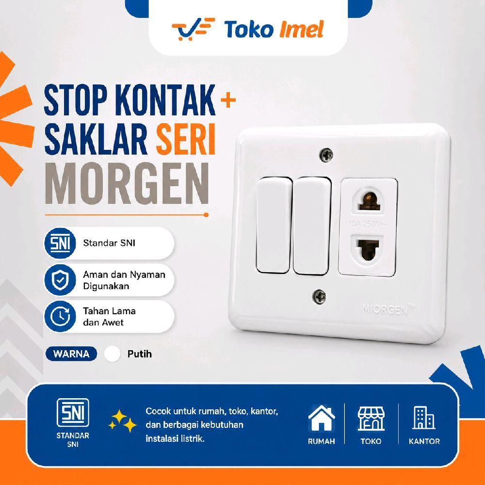 Stop Kontak+Saklar Seri MORGEN