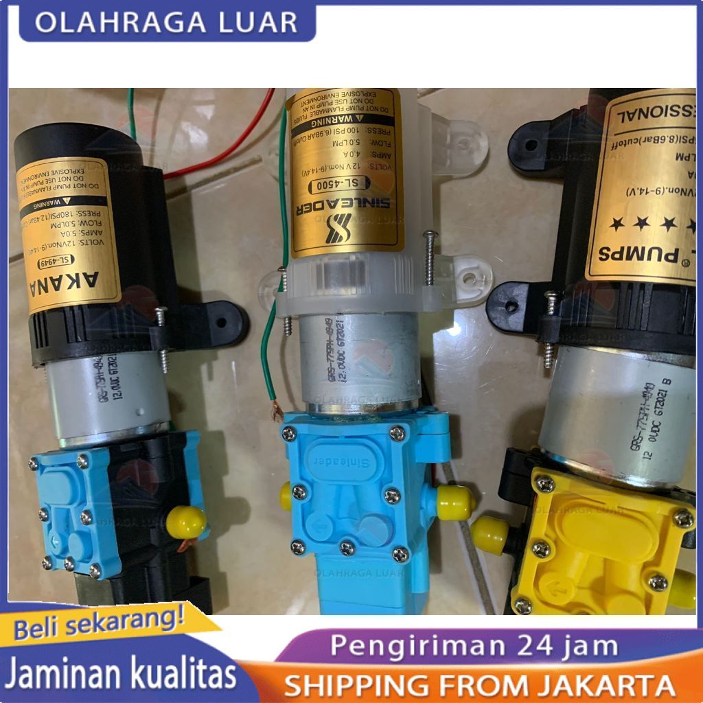 Pompa DC Dinamo Sprayer elektrik Sinleader Transparant 4949 - Otomatis Bertekanan tinggi Olahragalua