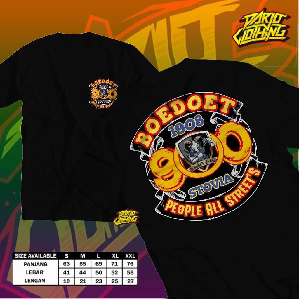 Kaos Boedoet 1908 Distro Alumni Unisex Katun Combed 30s
