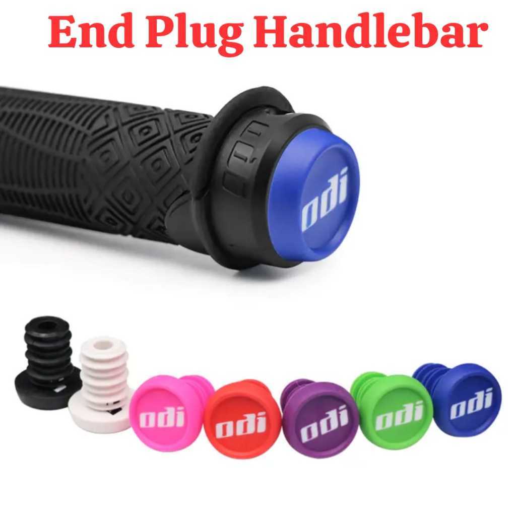 Foto ODI Cover Tutup handgrip handlebar end plug Handlebar Rise Bar End Cap Ujung Stang Sepeda Balance Bike Pushbike