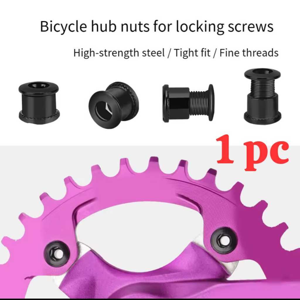 Foto Baut Mur Bolt Single Double Chainring Crank 1pc material Steel untuk sepeda