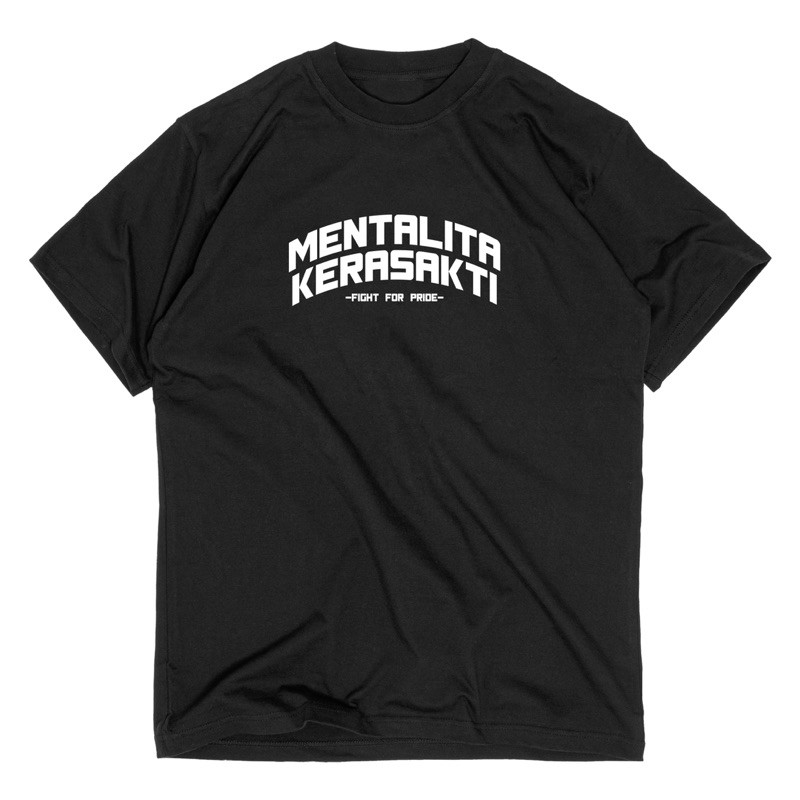 LOSSFASHION BAJU KAOS TShirt IKS.PI Kera Sakti “MENTALITA KERASAKTI V.2 FFP” KAOS DISTRO HITAM PRIA 
