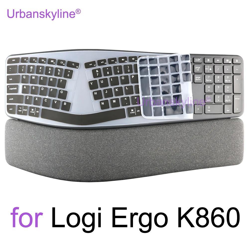 Keyboard Cover for Logitech ERGO K860 Business Protector Skin Case Silicone Accessory for logi K 860