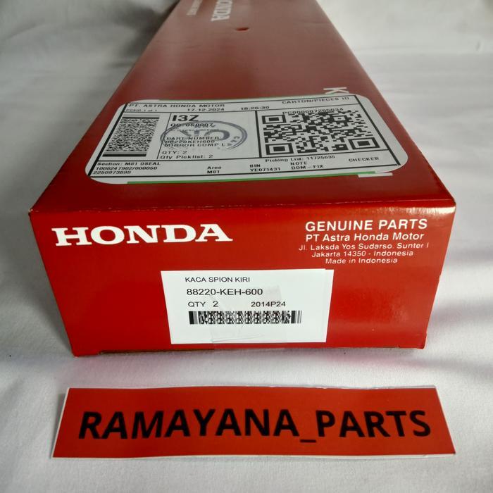 Spion Kiri Hitam Mirror Comp L CRF 150L CB150 Verza 88220KEH600