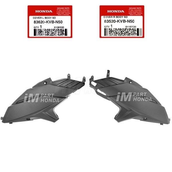 [INSTANT SAMEDAY] 83520-KVB-N50 83620-KVB-N50 Cover Sambungan Body 1 Set Kanan Kiri Vario 110 Techno
