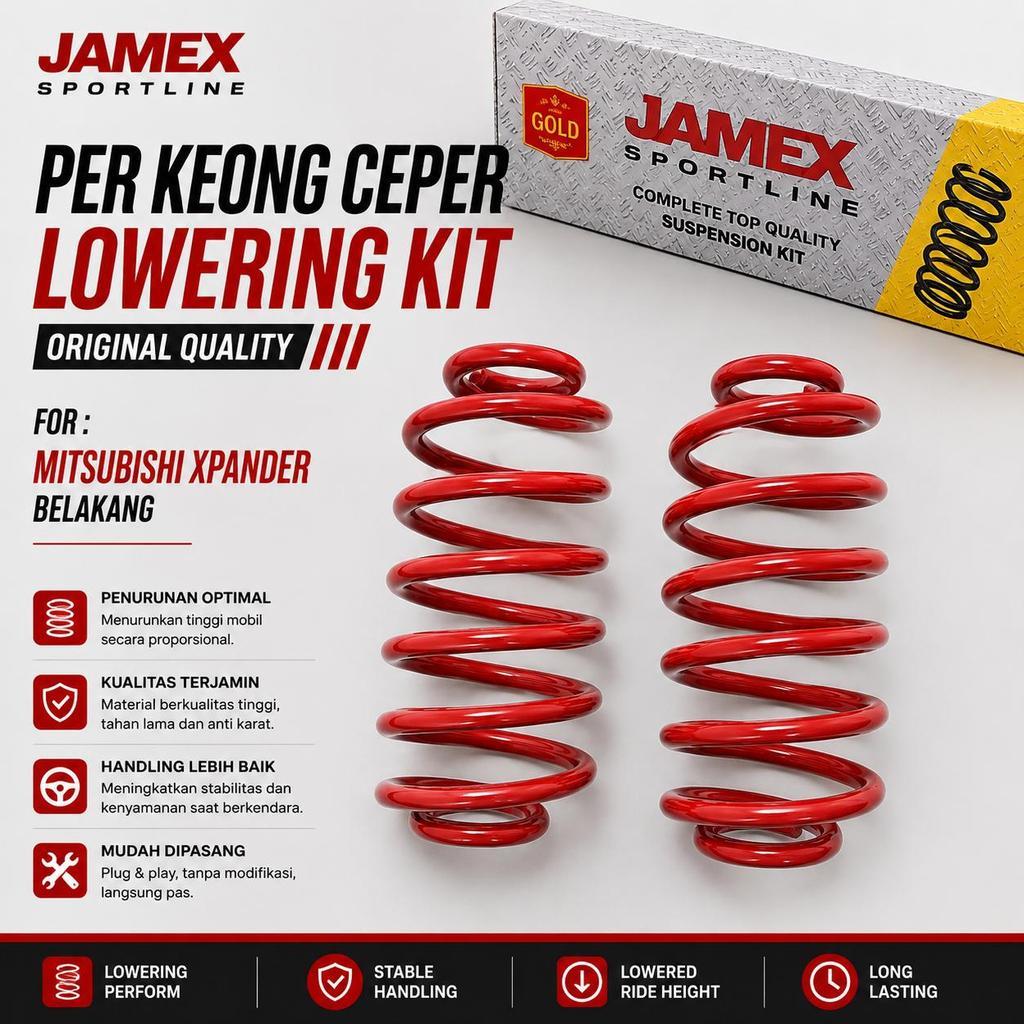 Jamex Original Belakang Per Keong Ceper / Per lowering kit Mitsubishi Xpander